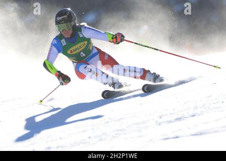 Solden, Austria. 23rd Oct, 2021. Alpine Ski World Cup 2021-2022: 1st Women Giant Slalom opening race as part of the Alpine Ski World Cup in Solden on October 23, 2021; Lara Gut-Behrami (SUI) (Photo by Pierre Teyssot/ESPA-Images) Credit: European Sports Photo Agency/Alamy Live News