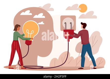 Coaching and mentoring concept Stock Vector