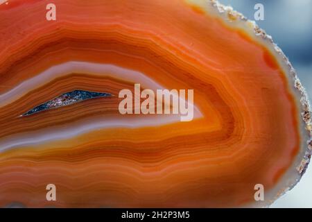 Detail of a brown agate Stock Photo