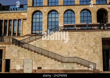 Milan, Italy - June 13, 2017: View of Museo del Novecento in Milan City Center on a Sunny Day Stock Photo