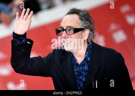 Rome, Italy. 23rd Oct, 2021. Tim Burton attends a Close Encounter red carpet during the 16th edition of the Rome Film Fest . Rome (Italy), October 23th 2021 Photo Andrea Staccioli/Insidefoto Credit: insidefoto srl/Alamy Live News Stock Photo