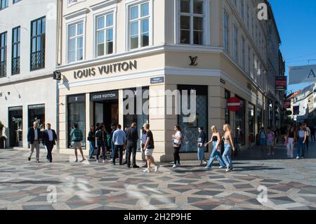Copenhagen, Denmark. 18 March 2021, Louis Vuitton opens for