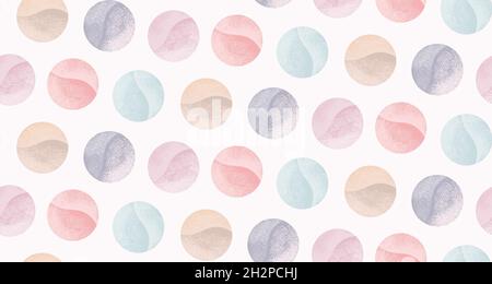 Pattern, multicolored balls. Soft color Stock Vector