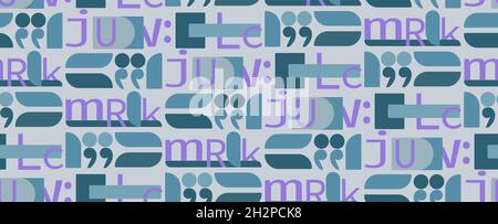 Vector seamless pattern, with lettering. Stock Vector