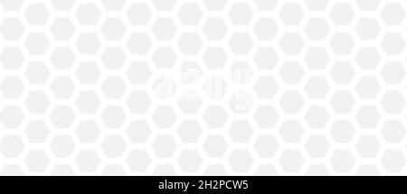 hexagon pattern. Seamless background. Abstract honeycomb background in grey color. Stock Vector