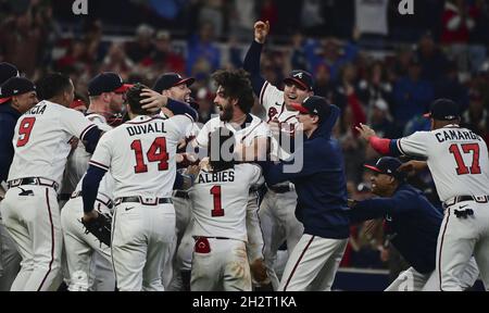 Atlanta, United States. 23rd Oct, 2021. Atlanta Braves left