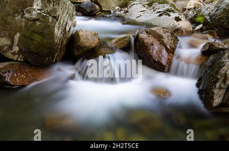 waterfall in Snowdonia, North wales, UK Stock Photo