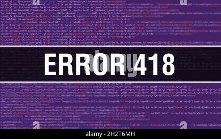 Error concept illustration using code for developing programs and app ...
