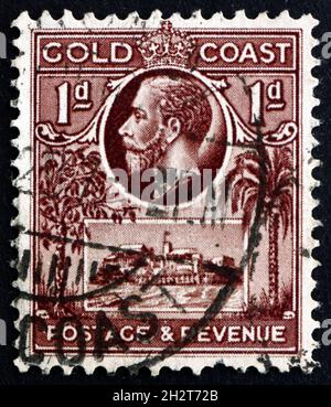 Gold Coast postage stamp - british empire stamp - 1952 Stock Photo - Alamy