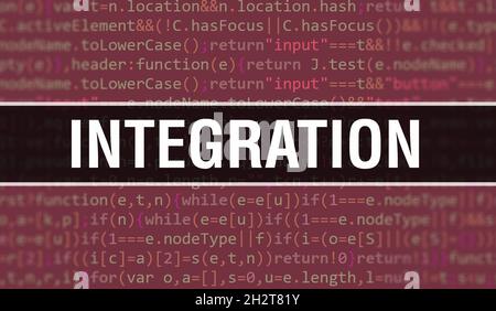 $1 text written on Programming code abstract technology background of ...