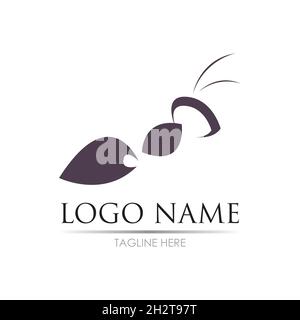Ant Logo template vector illustration design Stock Vector