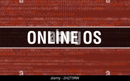 code online text written on Programming code abstract technology ...