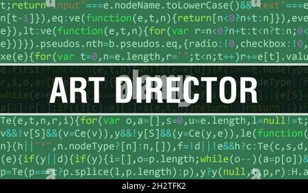 IT Director concept with Random Parts of Program Code.IT Director text ...