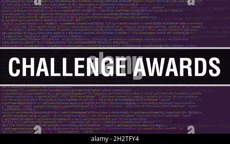 CODING CHALLENGE text written on Programming code abstract technology ...