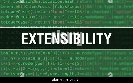 CODING concept illustration using code for developing programs and app ...