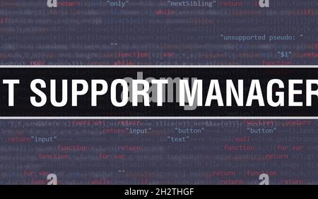 Application Support Manager Text Written On Programming Code Abstract