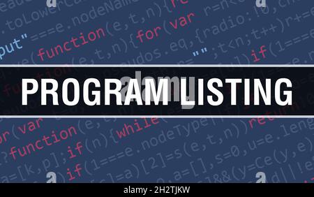 Developer concept with Random Parts of Program Code. Developer with ...