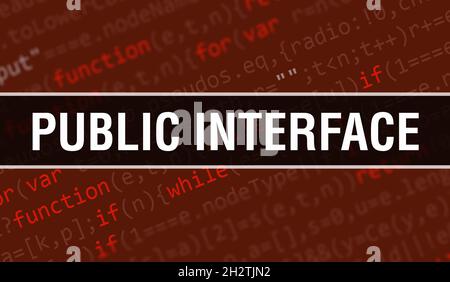 interface with Digital java code text. interface and Computer software ...
