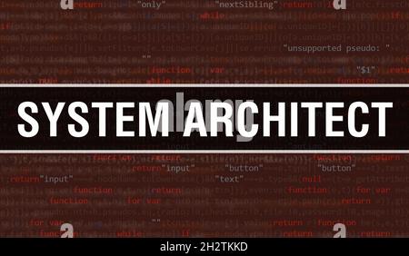 Software architect with Binary code digital technology background ...