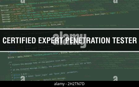 Certified Penetration Tester concept with Random Parts of Program Code ...