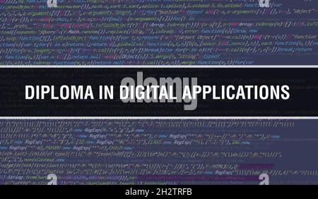 ZDT text written on Programming code abstract technology background of ...
