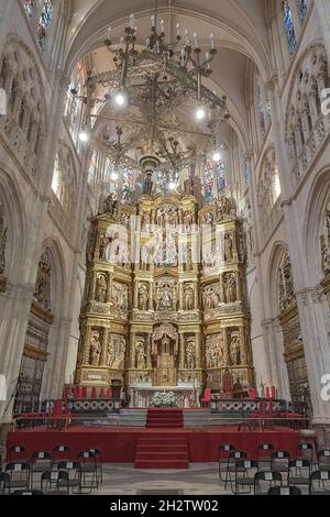 Burgos Cathedral Interior, Spain Stock Photo