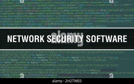 network security software with Abstract Technology Binary code Background.Digital binary data and Secure Data Concept. Software Stock Photo