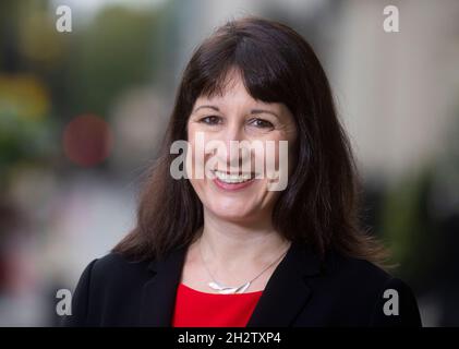 London, UK. 24th Oct, 2021. Shadow Chancellor, Rachel Reeves, at the BBC studios to appear on The Andrew Marr Show. Credit: Mark Thomas/Alamy Live News