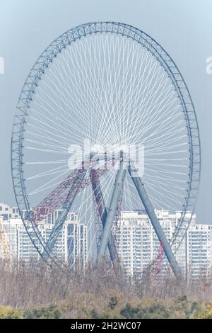 Harbin has a new ferris wheel, the biggest in Asia Stock Photo