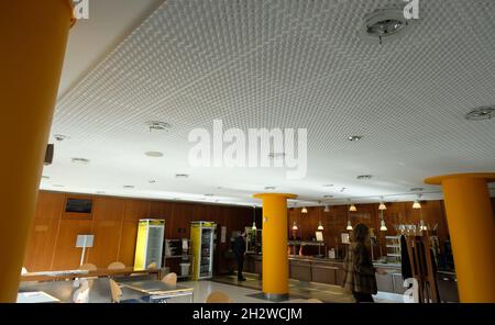 24 October 2021, Saxony, Leipzig: The Gaudium, the canteen of the  Gewandhaus. On Sunday, the concert hall welcomed guests to its open day and  allowed glimpses behind the scenes as well as
