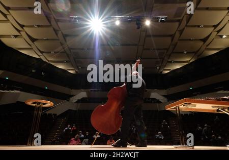 24 October 2021, Saxony, Leipzig: The Gaudium, the canteen of the  Gewandhaus. On Sunday, the concert hall welcomed guests to its open day and  allowed glimpses behind the scenes as well as