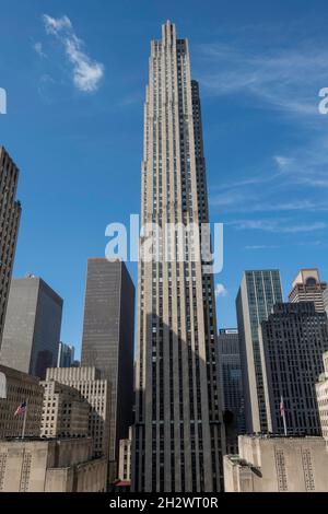 30 Rockefeller Center is a popular site on Fifth Avenue, New York City, USA Stock Photo