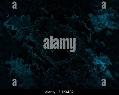 Modern dark abstract acid fractal painting background. Oil or rust ...