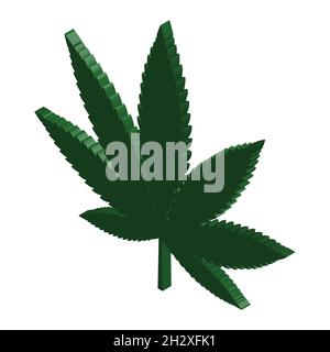 Cannabis Marijuana Marihuana Leaf - Foglia - Vector Stock Vector