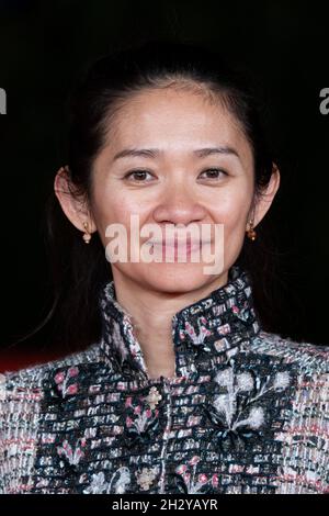 Rome, Italy, October 24, 2021: Chloé Zhao attends the red carpet of the movie 'Eternals' during the 16th Rome Film Fest 2021. Credits: Luigi de Pompeis/Alamy Live News Stock Photo