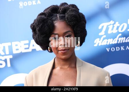Newport Beach, United States. 24th Oct, 2021. NEWPORT BEACH, ORANGE COUNTY, CALIFORNIA, USA - OCTOBER 24: Actress Moses Ingram arrives at the 22nd Annual Newport Beach Film Festival - Festival Honors And Variety's 10 Actors To Watch held at The Balboa Bay Club And Resort on October 24, 2021 in Newport Beach, Orange County, California, United States. (Photo by Xavier Collin/Image Press Agency) Credit: Image Press Agency/Alamy Live News Stock Photo