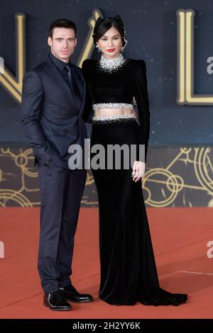 Rome, Italy. 24th Oct, 2021. Richard Madden and Gemma Chan attend the red carpet of the movie Eternals at the Auditorium Parco della Musica. Credit: SOPA Images Limited/Alamy Live News Stock Photo