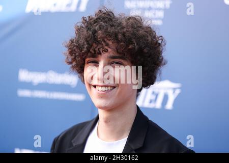 Newport Beach, United States. 24th Oct, 2021. NEWPORT BEACH, ORANGE COUNTY, CALIFORNIA, USA - OCTOBER 24: Actor Filippo Scotti arrives at the 22nd Annual Newport Beach Film Festival - Festival Honors And Variety's 10 Actors To Watch held at The Balboa Bay Club And Resort on October 24, 2021 in Newport Beach, Orange County, California, United States. (Photo by Xavier Collin/Image Press Agency/Sipa USA) Credit: Sipa USA/Alamy Live News Stock Photo