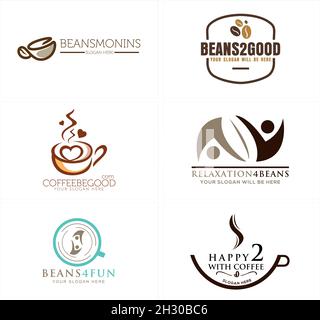 Coffee cup Logo Template vector icon design Stock Vector