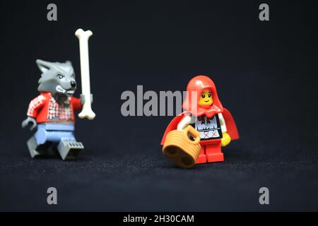 halloween dressing mini figure for celebrating halloween. halloween is one of best festival in the world Stock Photo