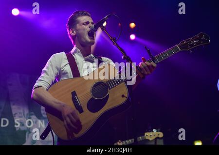 Alfie of Hudson Taylor performs live on stage at the Forum, Kentish Town - London Stock Photo