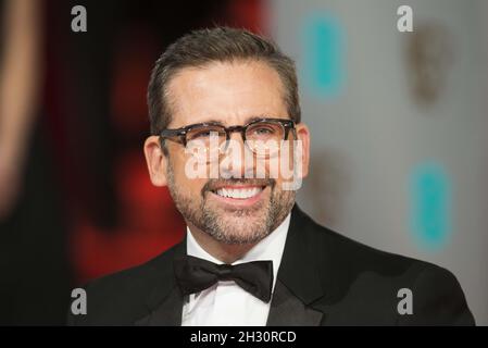 Steve Carrell arrives at the EE British Academy Film Awards 2015, at the Royal Opera House, Covent Garden - London Stock Photo