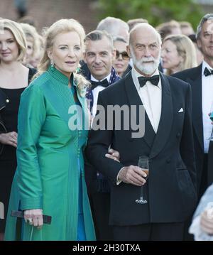 HRH Prince Michael of Kent and HRH Princess Michael of Kent attend Historic Royal Palaces Summer Party at Kensington Palace - London Stock Photo