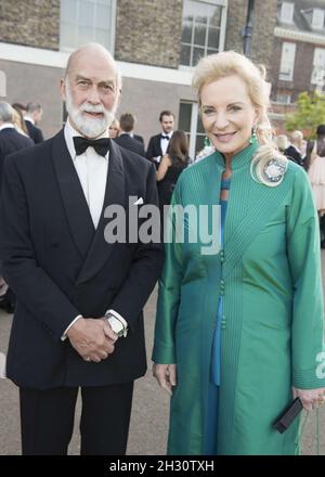 HRH Prince Michael of Kent and HRH Princess Michael of Kent attend Historic Royal Palaces Summer Party at Kensington Palace - London Stock Photo