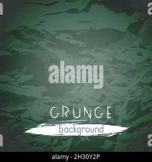Vector vintage background. Grunge texture of old paper. Green. Stock Vector