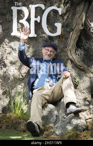 Steven Spielberg attends The BFG UK premiere in Leicester Square - London Stock Photo