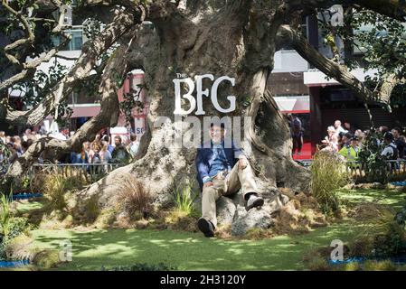 Steven Spielberg attends The BFG UK premiere in Leicester Square - London Stock Photo