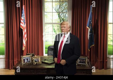 Donald Trump wax figure reveal at Madam Tussauds, London. Photo date: Wednesday 18th January 2017. Photo credit should read: Â© DavidJensen/EMPICS Entertainment Stock Photo