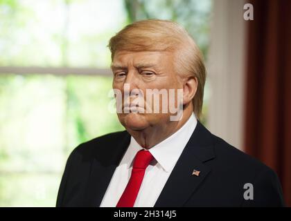 Donald Trump wax figure reveal at Madam Tussauds, London. Photo date: Wednesday 18th January 2017. Photo credit should read: Â© DavidJensen/EMPICS Entertainment Stock Photo
