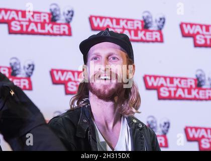 Austin Amelio on stage during the UK Walker Stalker Con at Olympia, London.  Picture date: Sunday 5th March 2017. Photo credit should read: DavidJensen/EMPICS Entertainment Stock Photo